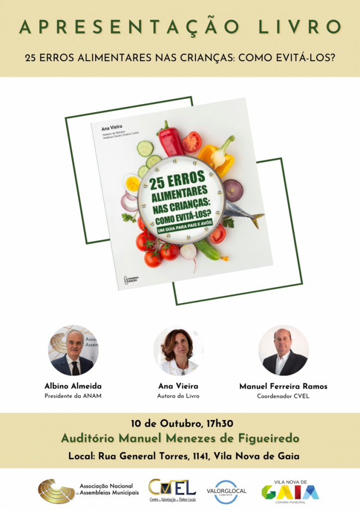 Cartaz - Apresentação do Livro 25 Erros Alimentares nas Crianças